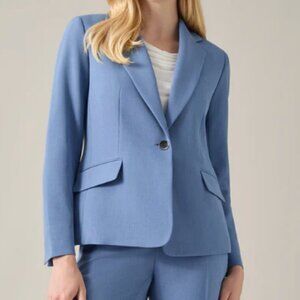 Kasper Stretch Crepe AVA BLAZER Blue Heron 8